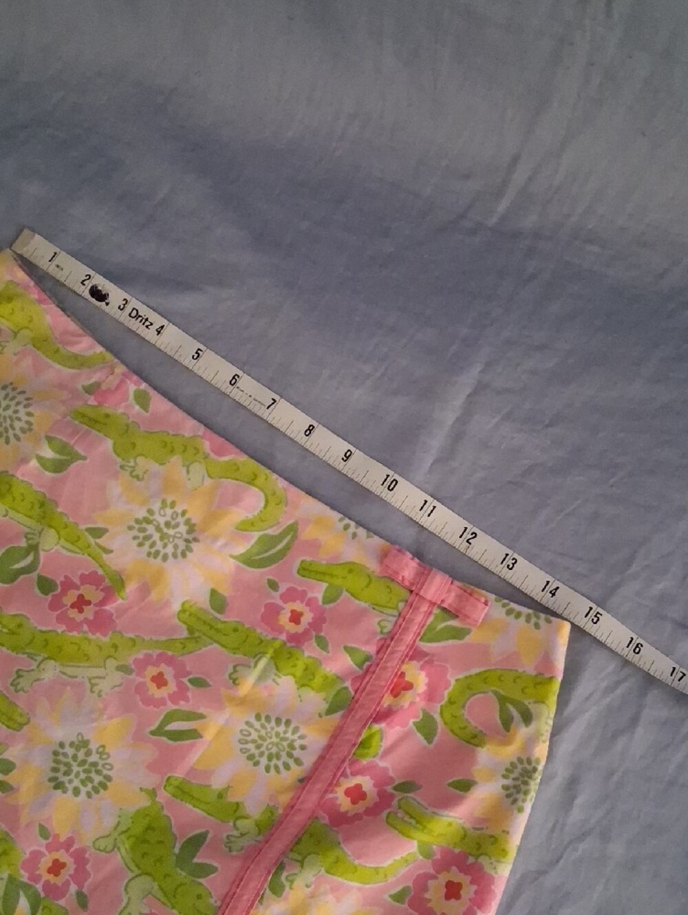 Lilly Pulitzer Women's Pink Floral With Green Alligators Print Skort Size 8 - Picture 7 of 9